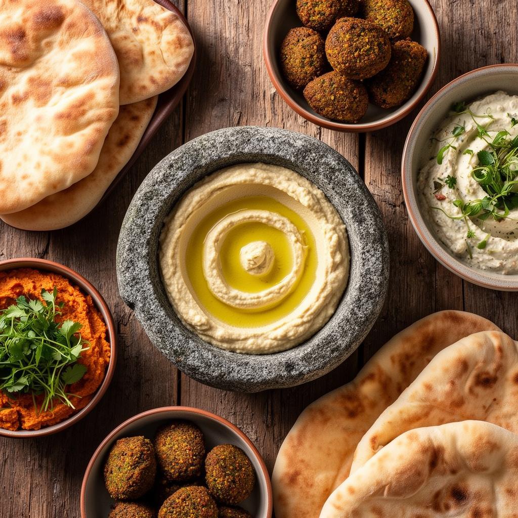 Food and atmosphere at Sababa